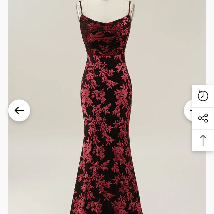 Brand New! Ordered For An Event Arrived Too Late! Flattering And Comfortable Dress With A Slight Stretch To It. Size 8. Never Worn. Black And Red Dress Formal, Red Dress Formal, Black And Red Dress, Jazz Dress, Viking Wedding, Prom 2024, Black Dress Formal, Prom Ideas, Black Velvet Dress