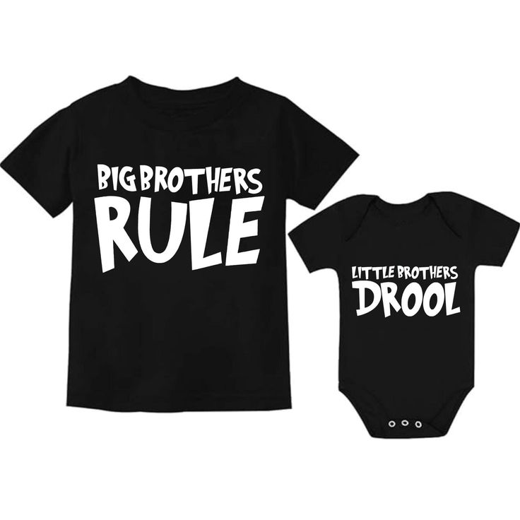 Big Bro Lil Bro Shirts, Shirts For Brothers, Big Bro Rules Lil Bro Drools Tee, Brother Tee, Shirt for Siblings, Bro Gift, Family Matching Tee  HOW TO ORDER  → Please pick your t-shirt type and size. → Please pick your t-shirt color → Select the quantity → Click add to cart  SIZE  → We have size chart on under t-shirt color charts.  ABOUT PPRODUCT  Solid Colors: %100 Cotton Heather Colors: %52 Cotton %48 Polyester All type shirts are very soft  MATERIAL CARE INSTRUCTION  → Inside out, wash with delicate cycle. → Lay flat to dry → Do not bleach → Do not iron directly onto the design → Do not dry clean.  PRODUCTION  → Processing time is 1-3 business days.  Shipping  → Domestic Shipping → First Class 2-5 Business days → Priority Mail 1-3 Business days → Express Mail 1-2 Business days Family Matching Black Shirt With Funny Print, Black Cotton Family Matching T-shirt, Family Matching Black Tops With Funny Print, Black Family Matching Tops With Funny Print, Black Tops With Funny Print For Family Matching, Black Cotton Family Matching Shirt, Black Cotton Shirt For Family Matching, Black Tops With Funny Text For Family Matching, Family Matching Short Sleeve Shirt With Funny Print