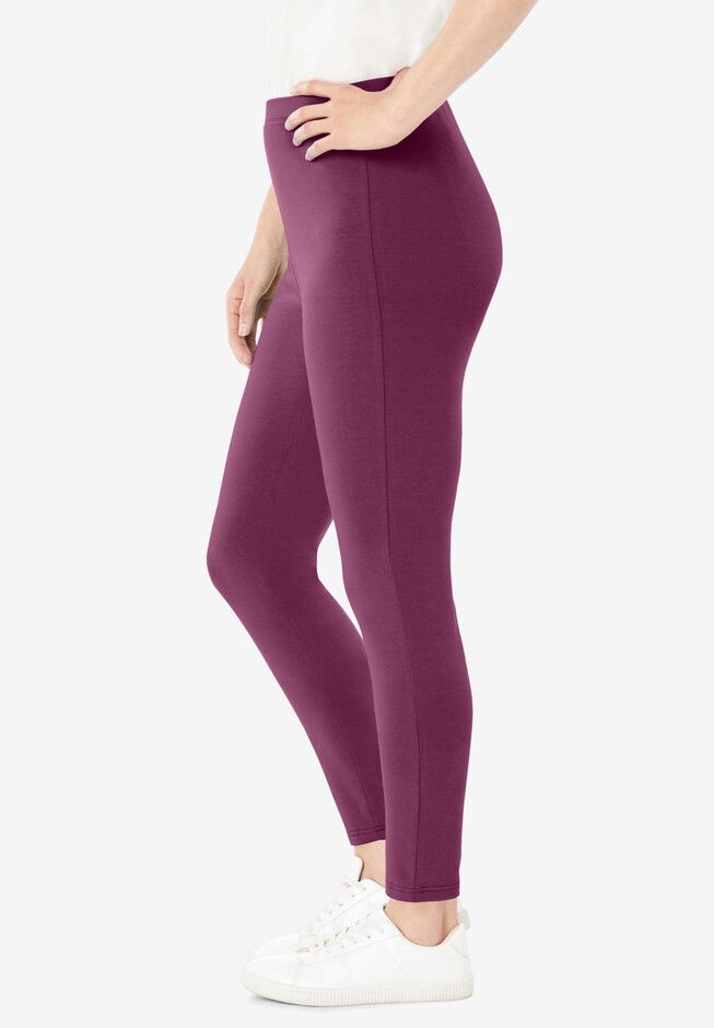 <div>These stretch knit leggings are so comfy, you'll feel amazing in them all day long. Made with an elastic waistband, you can bend and move freely without</div> Comfort Stretch Soft Touch Leggings For Loungewear, Stretch Footless Yoga Pants For Loungewear, Fall Full Length Leggings For Pilates, High Stretch Footless Leggings For Loungewear, Comfortable Stretch Leggings For Yoga, Comfort Stretch Footless Leggings For Yoga, Comfortable Stretch Full-length Leggings, Comfortable Stretch Leggings For Pilates, Stretch Pants For Relaxation