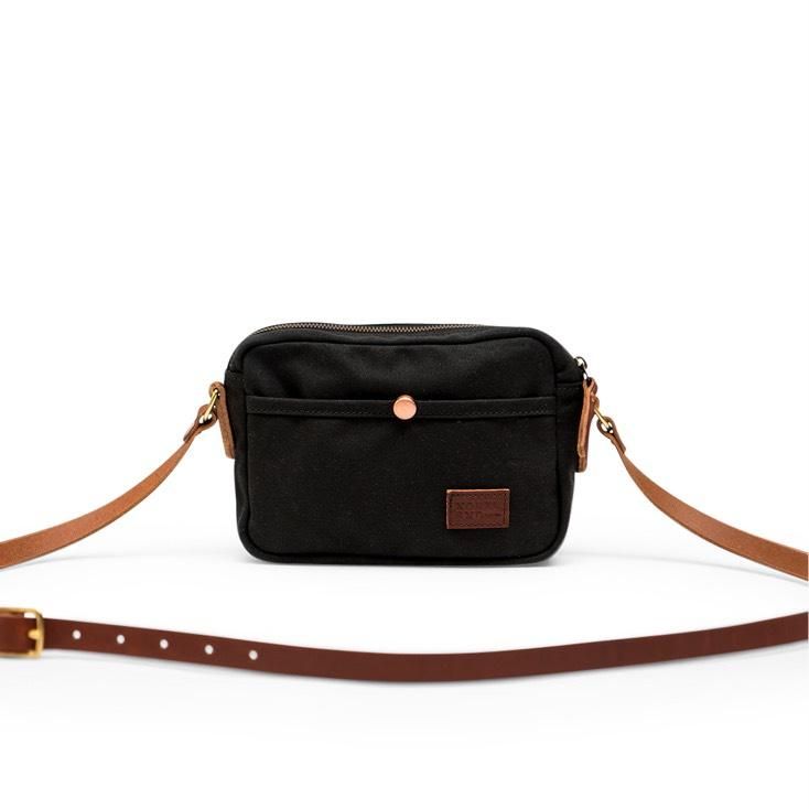 The Rae – North End Bag Company Black On Black, Small Crossbody, Natural Leather, The Black, The Go, Black Leather, Exterior, Leather, Black