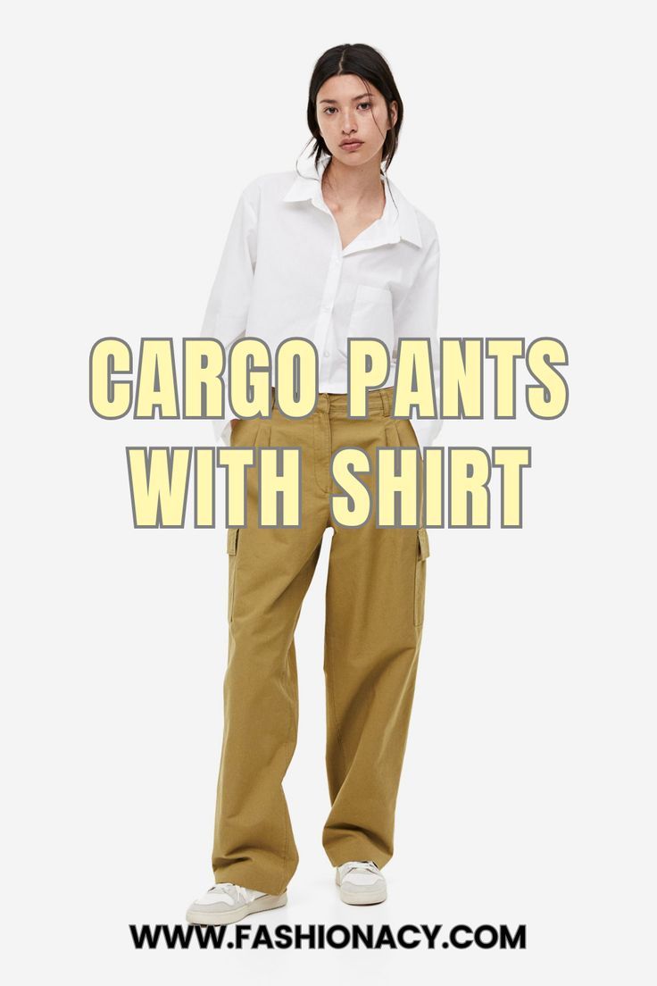 Cargo Pants With Shirt Cargo Pants And Button Down Shirt, Cargo Pants And Shirts Women, Blouse With Cargo Pants, Denim Shirt Outfit, Cargo Pants Outfit Women, Cargo Pants Outfits, 90s Trends, The Office Shirts, Cozy Flannel