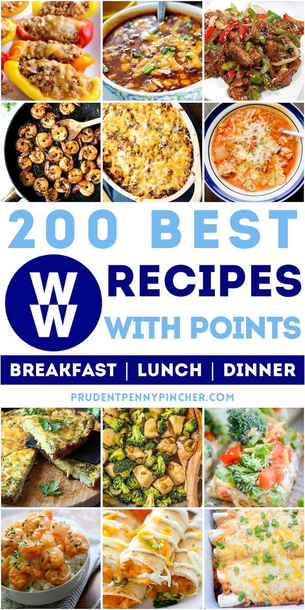 the cover of 200 best recipes with points