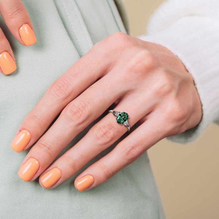 The May Emerald Birthstone Ring is a splendid celebration of those born in the lush springtime of May, created with S925 Sterling Silver for lasting grace. The ring showcases an emerald-colored centerpiece, treasured for its rich green hue that signifies rebirth and love. Designed to epitomize versatility and timeless elegance, this ring is the perfect homage to motherhood, serving as an ideal gift for Mother’s Day or a significant token for a mother with a May birthday. High-Quality Craftsmanship: Our dedication to excellence shines through in the meticulous crafting of this ring. Utilizing high-grade S925 Sterling Silver, we ensure that each piece retains its luster over time, standing up to daily wear while resisting tarnishing. The precision in the cut and polish of the sterling silver Emerald Birthstone Ring, May Emerald, Emerald Birthstone, May Birthday, Rich Green, Gift For Mother, Birthstone Ring, Send Me, Spring Time