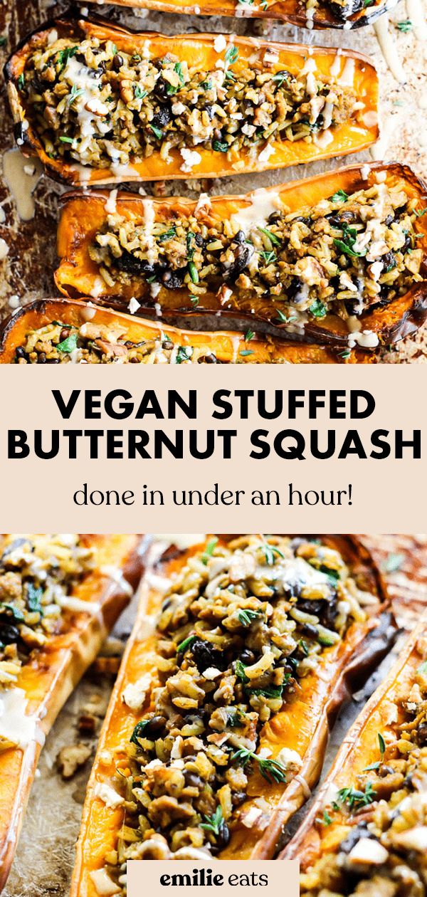 vegan stuffed butternut squash is one of the most delicious and nutritious dishes