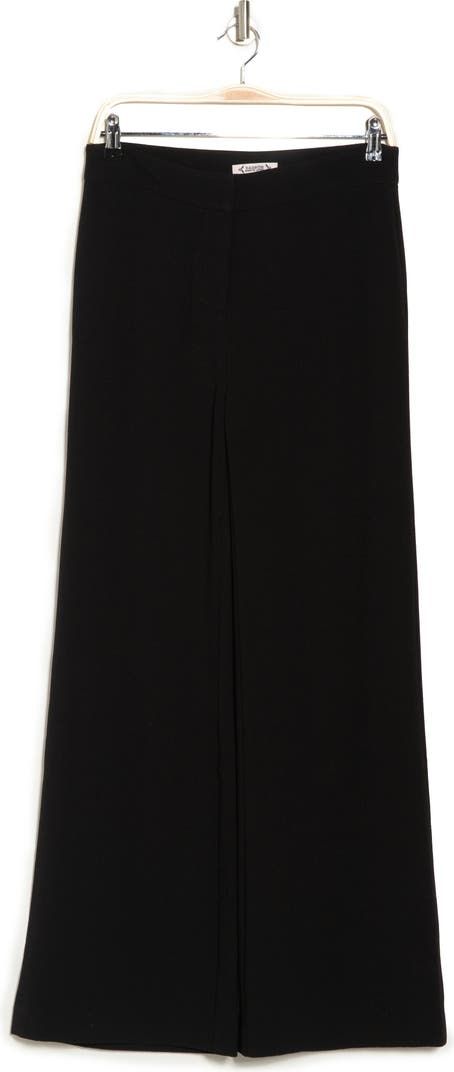 Nanette Lepore Wide Leg Crepe Pants | Nordstromrack Elegant Rayon Pants For Spring, Elegant Ankle-length Viscose Wide Leg Pants, Elegant Black Viscose Wide Leg Pants, Elegant Pants With 4-way Stretch For Spring, Elegant Black Wide Leg Viscose Pants, Elegant Full Length Rayon Pants, Elegant Stretch Viscose Wide Leg Pants, Elegant Stretch Wide Leg Viscose Pants, Elegant Wide Leg Rayon Pants