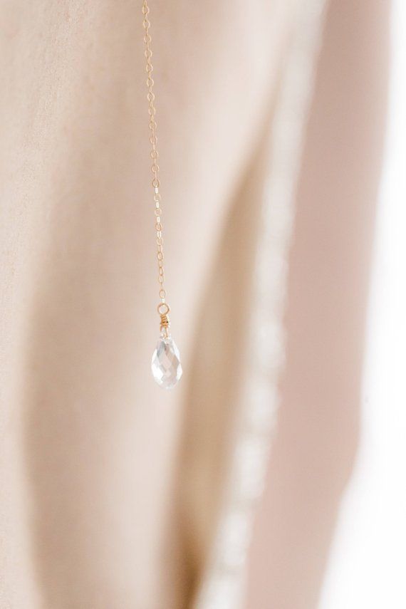 Back Drop Bridal Necklace, Delicate Bridal Backdrop Necklace, Wedding Back Drop Necklace, Swarovski Elegant Rose Gold Crystal Necklace For Wedding, Elegant Drop Backdrop Necklace For Wedding, Delicate White Backdrop Necklace For Wedding, Adjustable Gold Crystal Necklace For Wedding, Delicate Gold Crystal Necklace For Wedding, Rose Gold Drop Necklace For Wedding, Rose Gold Teardrop Drop Necklace For Wedding, Elegant Long Drop Lariat Necklace For Wedding, Elegant Gold Crystal Necklace For Wedding