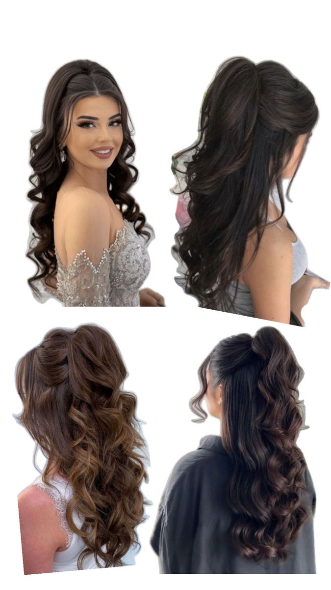 Casual Hairstyles For Long Hair, Bridesmaid Hair Inspo, Summer Bridesmaids, Formal Hairstyles For Long Hair, Guest Hair, Beautiful Braided Hair, Ball Hairstyles, Quince Hairstyles, Long Hair Wedding Styles