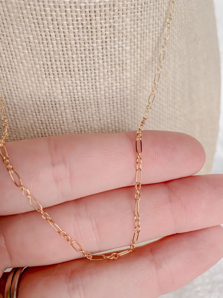 The PERFECT gold-filled layer. 14k gold fill material. Hangs at 16” - no extender. Water and tarnish resistant. The Desert, Gold Filled, Chain Necklace, Gold Necklace, Chain, Water, Gold