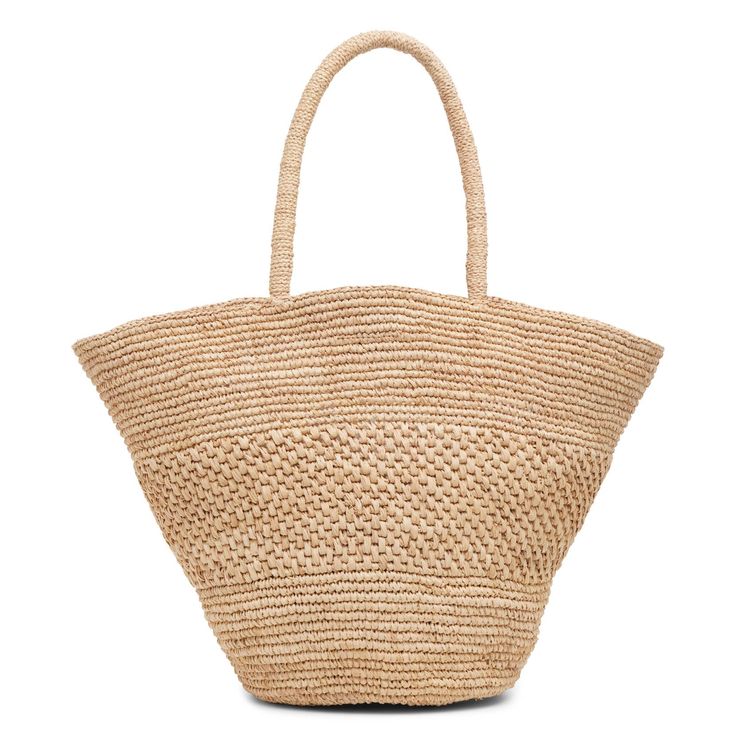 Beige raffia bag from The Row. The Emilie raffia bag is handwoven in natural raffia with top handles, a self-tie closure and dimensional texture.Measurements: L42 x H28 x W18 cmHandle drop: 45cmMade in Italy Raffia Bag, The Row, Hand Weaving, In Italy, Handles, Italy, Texture