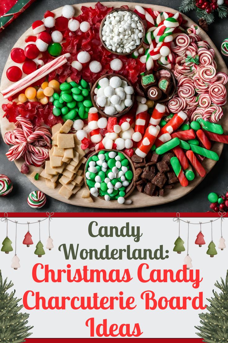 candy wonderland christmas candy charure board idea