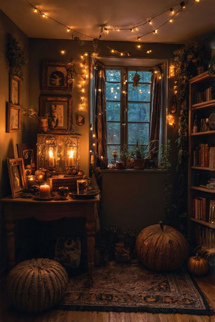 Fall Furniture , Autumn Cozy Fall ,Decor Easy Fall ,
Decor Neutral Fall ,Decor Fall ,Decor Inspiration ,Fall Decor Ideas Witchcraft Furniture, Witchy Cabin Interior, Gothic Fall Decor, Witchy Library, Witchy Homes, Witch House Interior, Witchy Living Room, Witchy Room Aesthetic, Goblin Cave