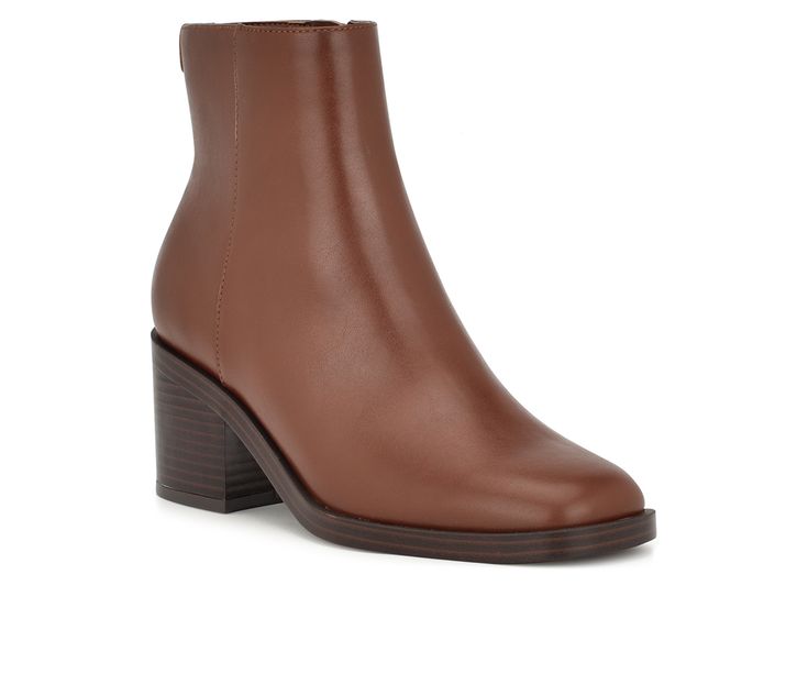 Faux Leather upper, Instep zipper opening,2.2\ stacked block heel, Square toe, Man Made footbed / outsole | Women's Nine West Amatto Heeled Booties in Medium Brown Size 5 Kohls Outfits 2023, Light Brown Ankle Boots, Dress Booties, Perfect Heels, Women's Ankle Boots, Brown Ankle Boots, Mirror Mirror, Womens Ankle Boots, Retail Therapy