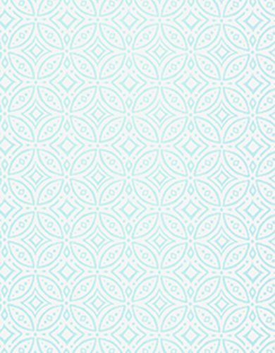 a blue and white background with an intricate design