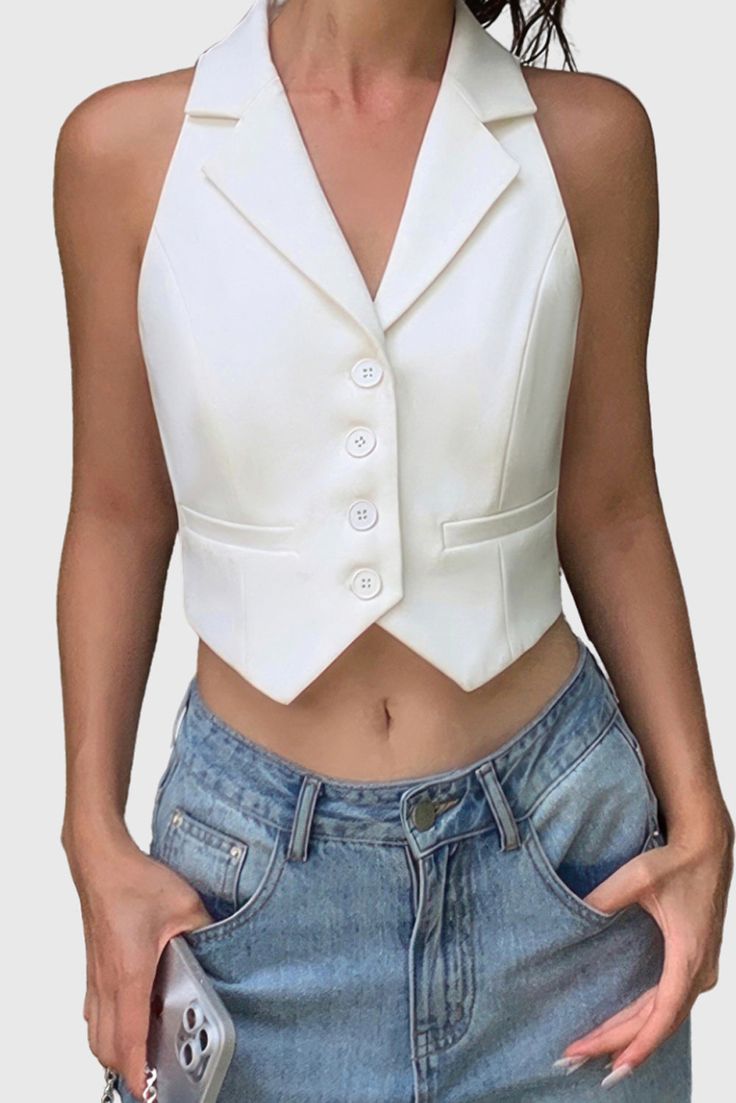 Suit Waistcoat Women Outfit, Off White Jacket Outfit, Waistcoat Woman Outfit Casual, Vest Coat Outfits For Women, Waistcoat Women Outfit, Waistcoat Woman Outfit, White Vest Outfits For Women, White Vest Suit, White Vest Outfit