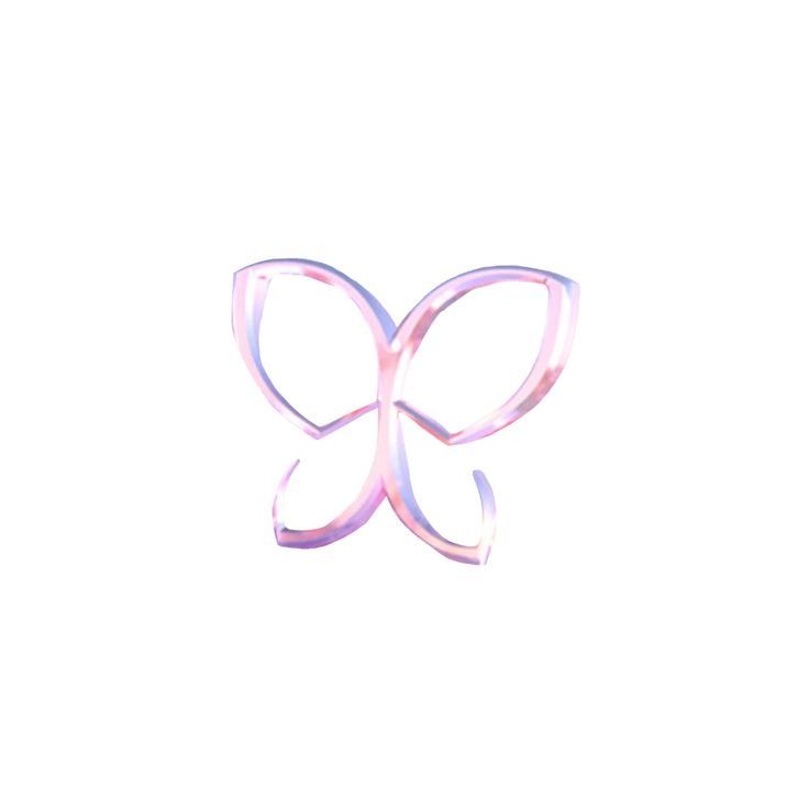 an image of a pink bow on a white background in the shape of a butterfly