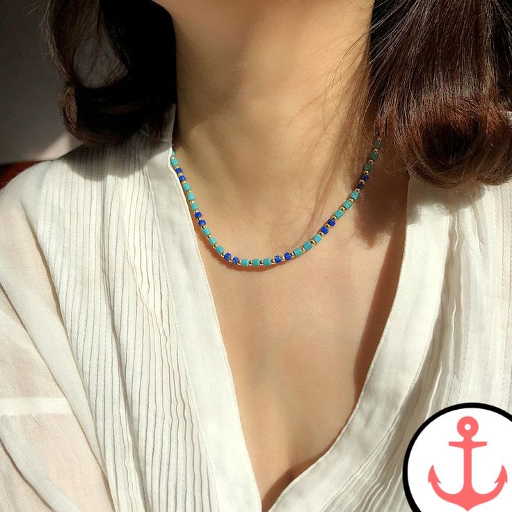 Surf Beads Necklaces - Embrace the Spirit of the Sea Surf Beads Necklaces are the perfect accessory for passionate sea lovers who want to carry the essence of the ocean with them wherever they go. Crafted with love and inspired by the sea, these necklaces capture the beauty and tranquility of the marine world. Our Surf Beads Necklaces collection is ideal for those who want to express their love for the sea through their style. Each necklace is carefully designed to evoke the spirit of the ocean Colorful Beads Strand Jewelry For Vacation, Colorful Beaded Strand Jewelry For Vacation, Turquoise Beaded Chain Necklace For Summer, Handmade Beaded Necklaces With Round Beads For Vacation, Beach Shell Necklace With Beaded Chain, Summer Strand Shell Necklace With Colorful Beads, Colorful Beaded Strand Shell Necklace For Summer, Beach Jewelry With Beaded Chain Strand, Summer Colorful Beaded Strand Shell Necklace