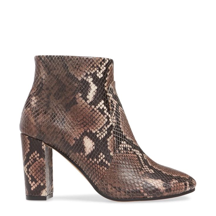 $150 New Vince Camuto Sanstan Snake Print Leather Bootie Taupe 01 Size: 6 And 8.5 Color: Snakeskin Brown/ Taupe 01 Brand New In Box Versatile Bootie Features A Rounded Toe And Wrapped Heel. - Round Toe - Side Zip Closure - Covered Block Heel - Snake Embossed - Approx. 3.75" Shaft Height - Approx. 3.25" Heel Upper: 100% Leather Outsole: 100% Synthetic Sock Liner: 100% Synthetic *Bin23102*