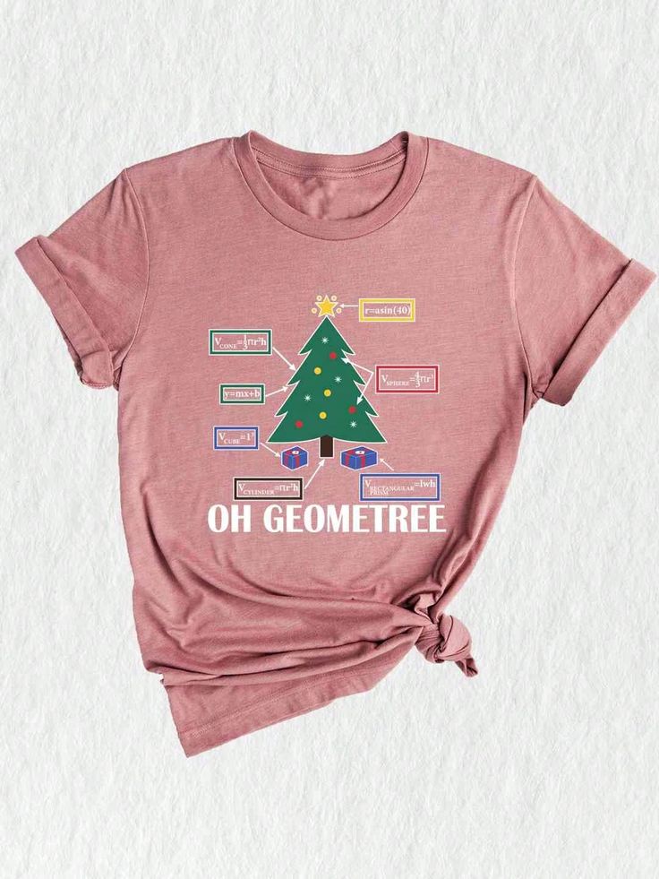 "Elevate your holiday spirit with our 'Math Lover Tee,' a perfect addition to your festive wardrobe. This playful and 'Oh Geometry Shirt' is a clever way to express your mathematical passion with a touch of humor. It's not just a Funny Geometry Tee; it's also a unique Christmas gift that's bound to bring laughter and cheer to the season. If you're a Math Teacher, this shirt is a must-have, adding a fun and educational twist to the holiday season. Wear it proudly as your 'Xmas Math Shirt' and let your love for numbers shine through. But it's not just a Math Teacher Shirt; it's a heartwarming Gift for Teacher, showing your appreciation for their dedication and commitment throughout the year. Whether you're wearing it as cozy Christmas pajamas or as part of your festive outfit, it's a stateme Xmas Teacher Shirt, Christmas Shirts For Teachers, Christmas Geometry, Geometry Teacher, Teacher Gift Christmas, Math Shirt, Math Teacher Shirts, Math Shirts, Teacher Design