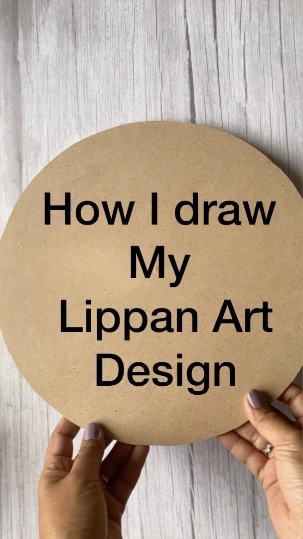 someone is holding up a sign that says how i draw my lippan art design