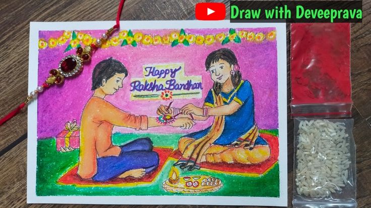 #rakshabandhan #rakshabandhandrawing #brothersisterlove #drawing #howtodraw #drawwithdeveeprava #stepbystep #oilpasteldrawing Rakshabandhan Drawing, Pastel For Beginners, Raksha Bandhan Drawing, Drawing With Oil Pastels, Independence Day Drawing, Festive Activities, Pe Activities, Happy Raksha Bandhan, Scene Drawing