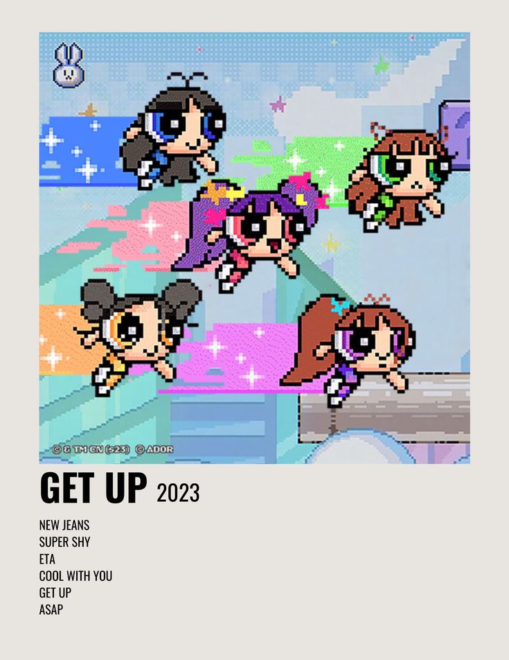 an image of some cartoon characters in the style of pixel art, with text that reads super shy