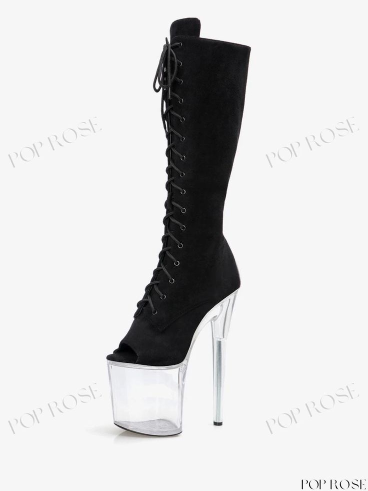 Elevate Your Style with Thigh High Geometric Boots Knee-high Boots For Club In Spring, High Cut Heeled Boots For Fall Party, Winter Party High-cut Platform Boots, Winter Party High Cut Platform Boots, Trendy High Cut Fitted Boots, Trendy Fitted High Cut Boots, Trendy Fitted High-cut Boots, Fitted High Ankle Platform Boots For Club, Fitted High Cut Winter Boots