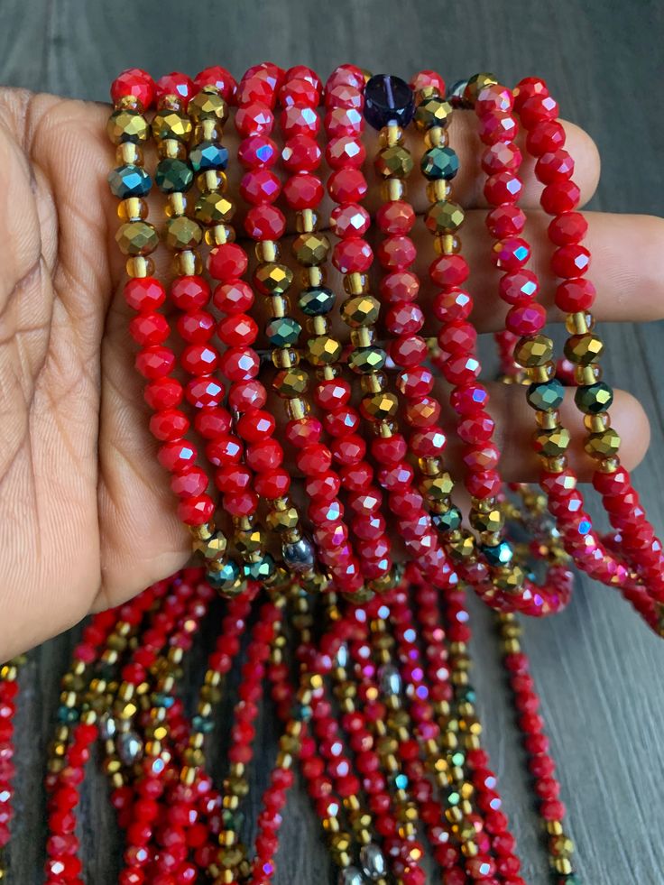 Enjoy these gorgeous WaistBeads made exclusively for you. Uses of Waist beads ★ Cultural and Spiritual Reasons ★Waist beads as ornaments as well as for symbolic adornment, ★ which serves as a sign of wealth, femininity or aristocracy, as well as spiritual well-being. ★ Weight-loss Management ★Self Love/ Confidence ​ Waist Beads With Names, Spiritual Waist Beads With Faceted Beads As A Gift, Spiritual Faceted Waist Beads As A Gift, Spiritual Beaded Rondelle Crystal Necklace, Spiritual Style Faceted Round Beaded Necklaces, Spiritual Style Round Faceted Beads Necklace, Adjustable Spiritual Waist Beads With Faceted Beads, Spiritual Adjustable Waist Beads With Faceted Beads, Spiritual Round Waist Beads As A Gift