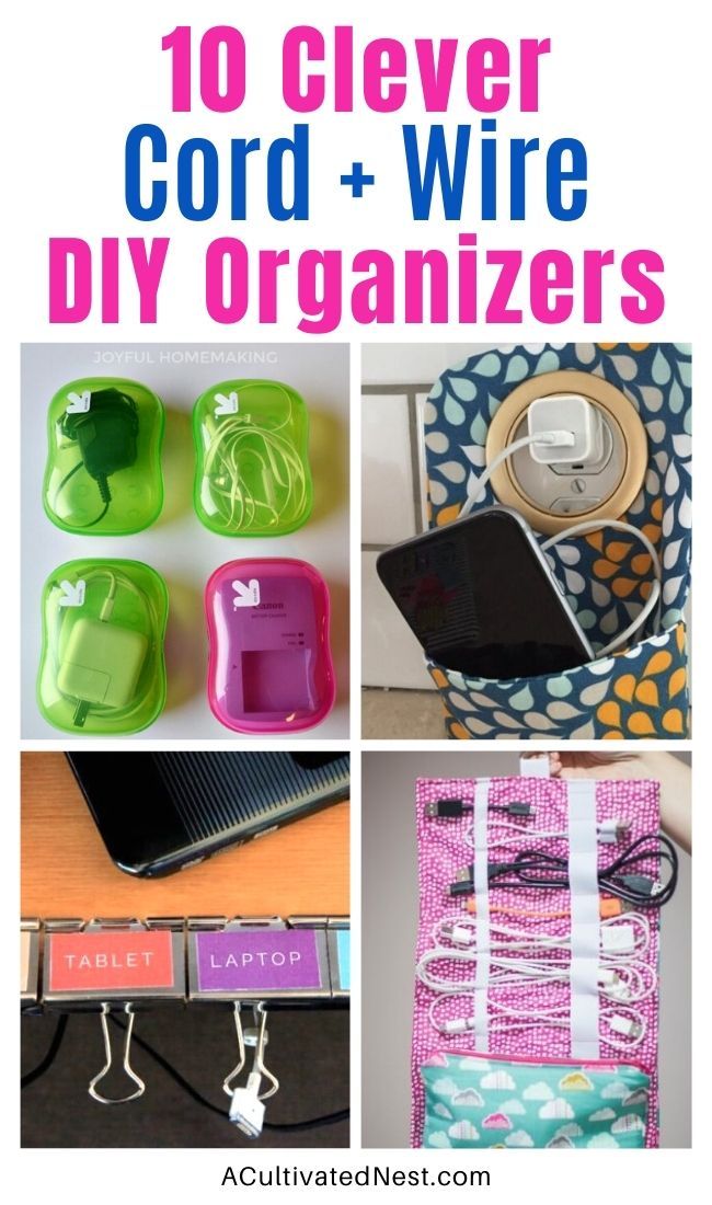 the top ten cleverest cord and wire diy organizer ideas for home decorating