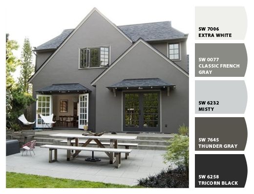 a large house with a picnic table in front of it and stairs leading to the back door