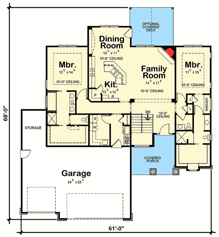 the first floor plan for this house