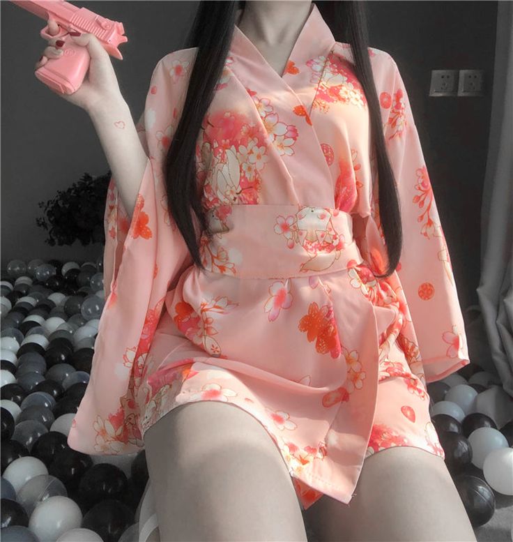 Fashion Sakura Pajamas Dress PN3504 ●Size: fit for 155-175 cm,40-60 kg ●Material:POLYESTER FIBERS (Please allow 1-3cm differs due to manual measurement.As different computers display colors differently,the color of the actual may vary slightly from the above images.Thanks for your understanding.) ●About Shipping: We attach great importance to the orders of each customer and parcel delivery. 1.Processing time: 2-3 business days. 2.Shipping time: 10-15 business days to US, please allow 3-4 weeks shipping to other country.(Shipping times can be affected by variable customs clearance times or public holidays.) Japanese Kimono Outfit, Kimono Lingerie, Kawaii Cups, Stylish Loungewear, Egirl Clothes, Kimono Outfit, Mode Kimono, Pajama Suit, Pajama Dress