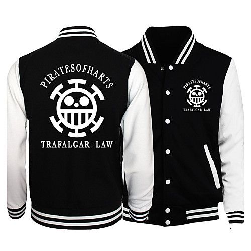 Gender:Men's,Women's; What's in the box:Outerwear; Types:Varsity Jacket; Style:Halloween,Cosplay; Material:Poly / Cotton; Age Group:Adults'; Characters:Monkey D. Luffy; Cosplay Works:One Piece; Pattern:Anime; Design:Graphic,Harajuku,Kawaii; Sleeve Type:Bishop Sleeve; Listing Date:10/18/2021; Production mode:Self-produce; Clothing Length:; Bust:; Shoulder Width:; Sleeves: One Piece Law, Naruto Cosplay Costumes, Men Tracksuit, Spring Hoodie, Womens Sweatshirts Fashion, Anime Sweatshirt, Mens Jackets Casual, Baseball Outfit, Trafalgar Law