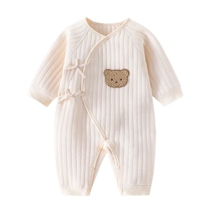 PRICES MAY VARY. ❀ Keep your baby warm with our Solid color Cotton Long Sleeve jumpsuit. The three layer cotton design provides exceptional insulation, ensuring your little onestays snuginany weather. ❀ Our toddler baby bodysuit Feature a convenient one pieces design, eliminating the need for separate tops andbottoms. Made from lightweight materials, it offer a comfortable fit that allows for unrestricted movement. ❀ Designed for both boys and girls, this unisex outfit is perfect for newborns an Jumpsuit Casual, Newborn Onesies, Bear Outfits, Wrap Romper, Toddler Romper, Muslin Baby, Baby Jumpsuit, Autumn Clothes, Cotton Romper