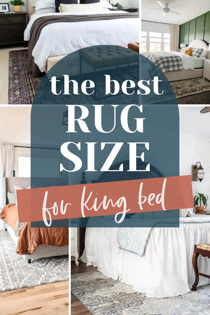 the best rug size for king beds