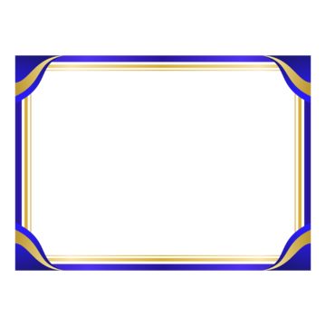 a blue and gold frame with an empty area in the middle for text or images