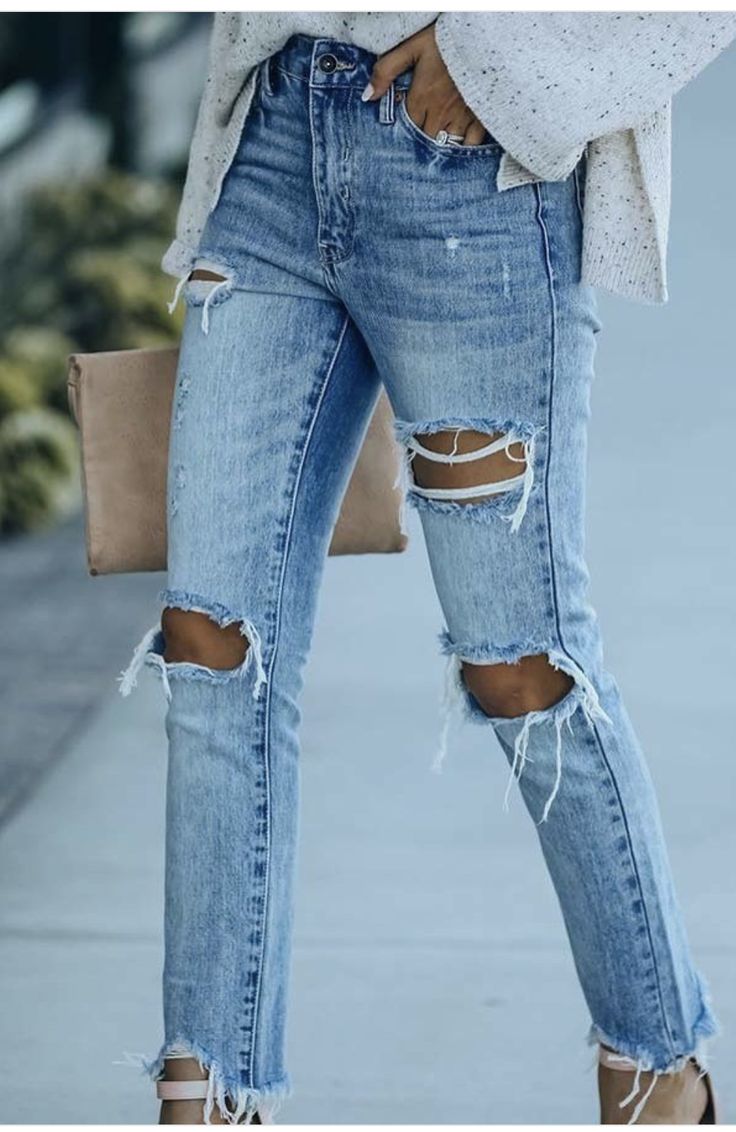 Description: Light wash distressed skinny jeans. Classic light wash, stretch denim features a high waist, five pocket cut, belt loops, top button, and zip fly. Skinny pant legs have distressing, and asymmetrical raw hems. Hidden zip fly. Ripped Cutoff Flare Jeans In Medium Wash, Medium Wash Ripped Cutoff Flare Jeans, Ripped Cutoff Medium Wash Flare Jeans, Ripped Light Wash Cropped Jeans For Fall, Distressed Light Wash Cropped Denim Jeans, Light Wash Distressed Cropped Denim Jeans, Ripped Medium Wash Cropped Jeans For Fall, High Waist Distressed Light Wash Cropped Jeans, High Waist Light Wash Distressed Cropped Jeans