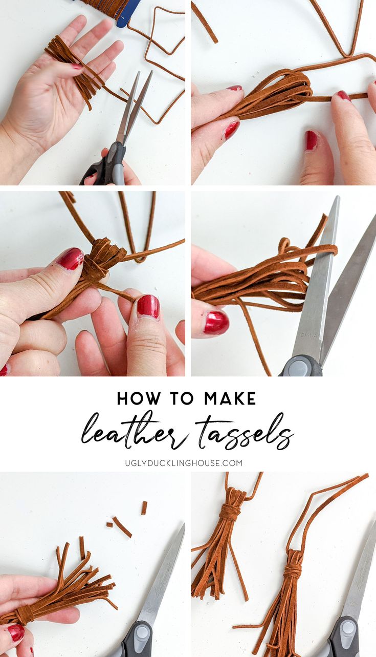 how to make leather tassels