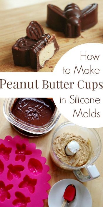 how to make peanut butter cups in silicone molds