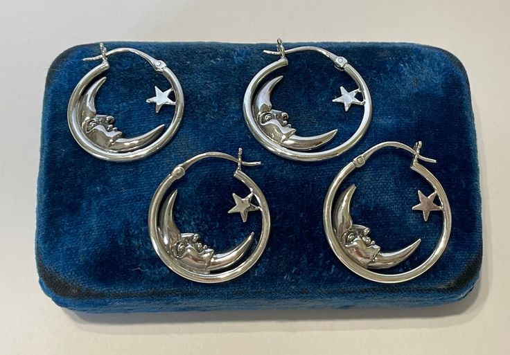 This Hoop Earrings item by LastCenturyJewels has 1805 favorites from Etsy shoppers. Ships from Ocala, FL. Listed on Dec 23, 2023 Whimsigoth Earrings, 16g Earrings, Moon Earrings Silver, Silver Earrings Aesthetic, Silver Hoop Earring, Star Celestial, Star Hoop Earrings, Crescent Moon And Star, Earrings Moon