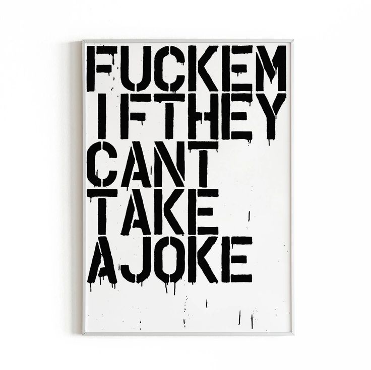 FuckEm - Christopher Wool - Contemporary Art Print– Onyx Art House Christopher Wool, Letter Stencils, Pop Art Print, Quality Work, Hand Painting, Lovely Print, Spray Painting, White Canvas, Wall Hanger