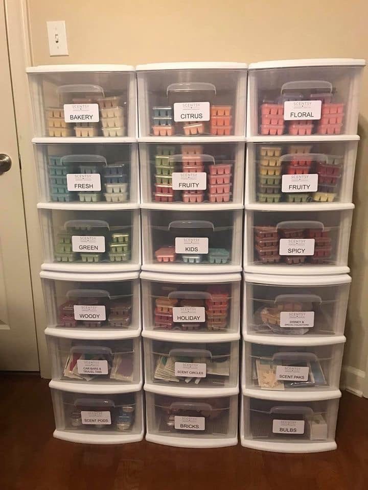 the drawers are organized with labels on them for organizing and storing things in their bins