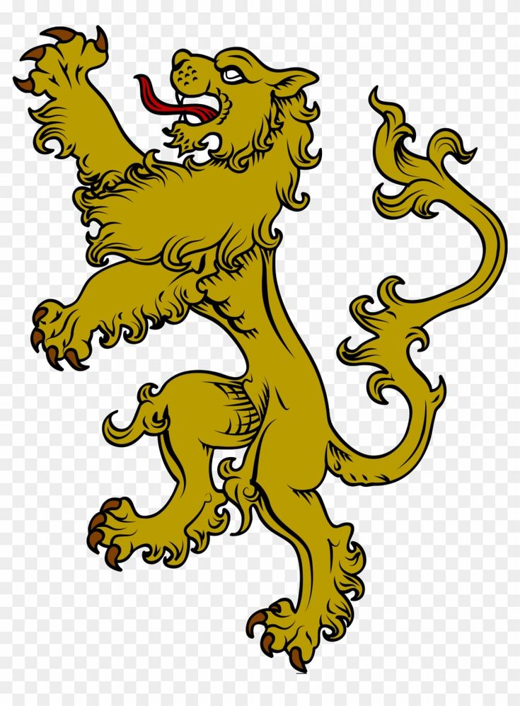 a golden lion on a white background with no background, hd png clipart