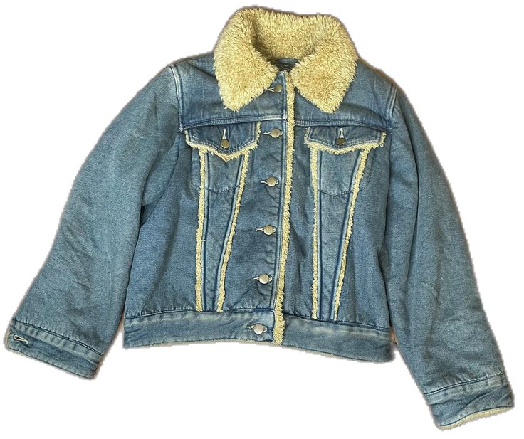 70s Jean Jacket, Jean Jacket With Fur, Fur Lined Denim Jacket, 70s Jeans, Lined Denim Jacket, Vintage Denim Jacket, Grunge Punk, Faux Fur Jacket, Acid Wash