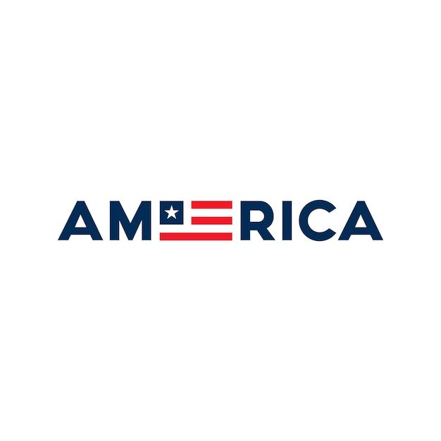 the american flag is shown in blue and red, with the word america on it