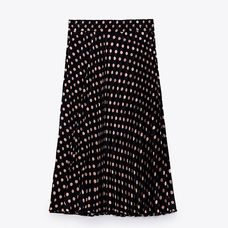 High-Waisted Quality Polka Dot Maxi/Midi Skirt With Elastic Waist. See Pictures For The Dot Patterns. Black Polka Dot Skirt, Zara Pleated Skirt, Dot Patterns, The Dot, Zara Skirts, Polka Dot Skirt, Dot Skirt, Black Polka Dot, Dots Pattern