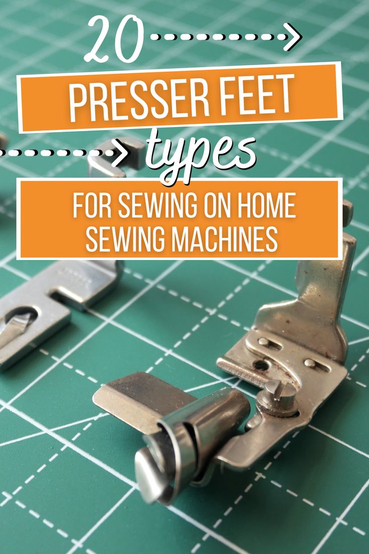 sewing machine with the words 20 preseret types for sewing on home sewing machines