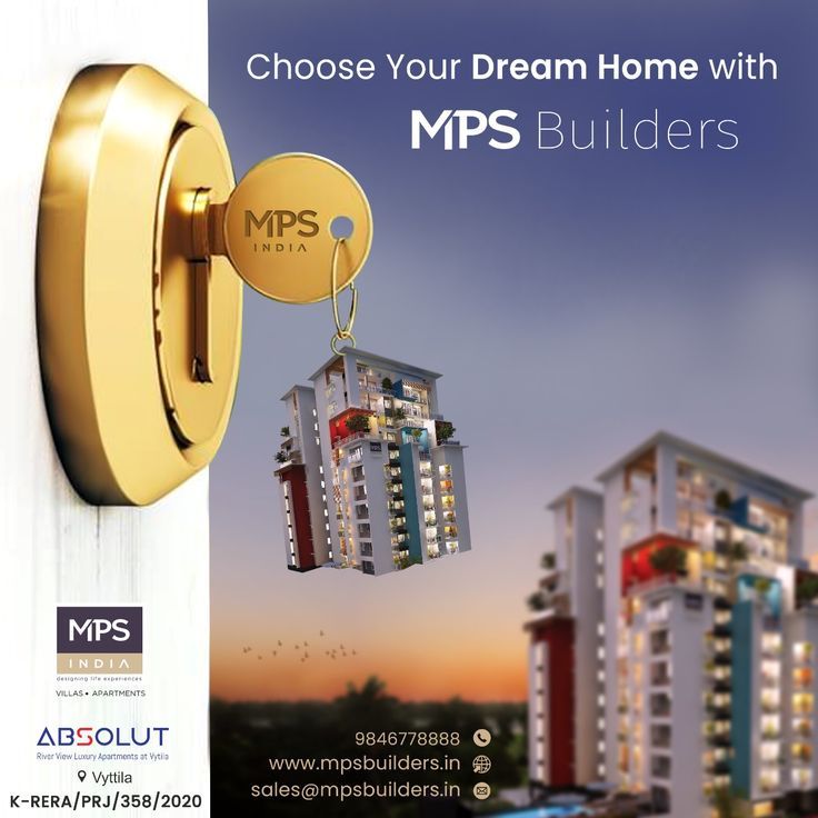 an advertisement for the mpps builder program with a key hanging from a door handle