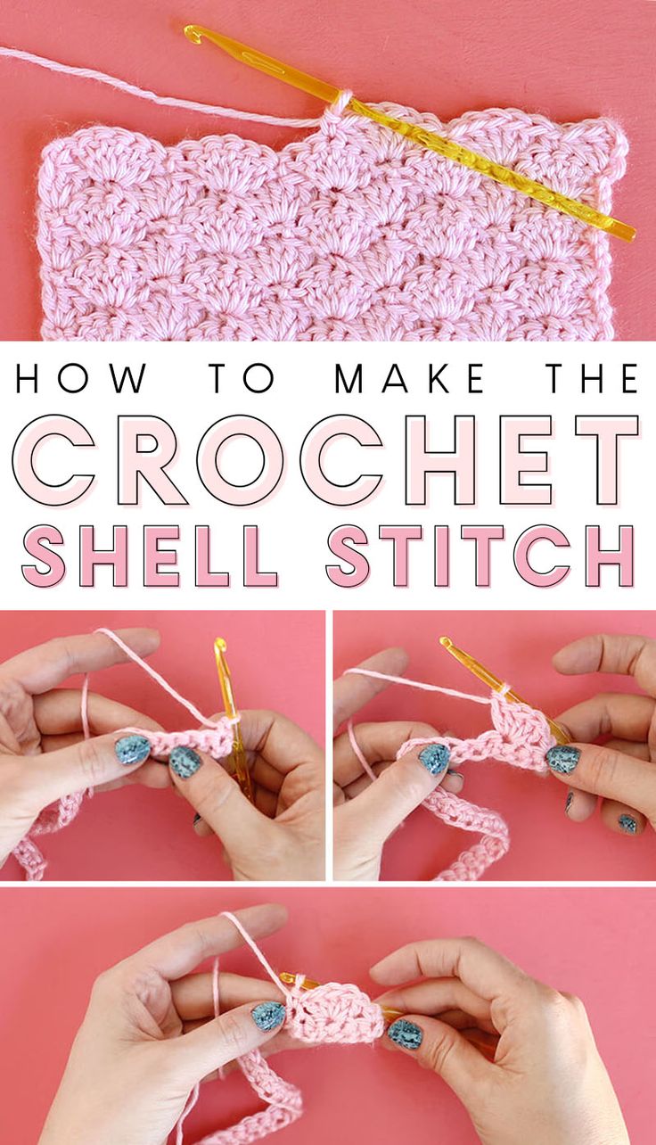 how to make the crochet shell stitch in this simple video lesson is great for beginners