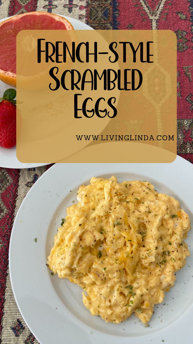 French-style Scrambled Eggs are creamy, velvety, and absolutely magnifique​! French Scrambled Eggs, French Eggs, Scrambled Eggs Recipe, What's For Breakfast, Breakfast Recipes Casserole, Baked Eggs, Breakfast Brunch Recipes, Breakfast Time, Breakfast Dishes