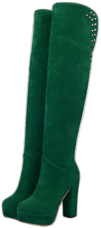 Trendy Green Fall Boots, Green Fitted Winter Boots, Fitted Green Winter Boots, Trendy Fitted Green Boots, Green Boots For Fall Party, Green Fall Party Boots, Green Knee-high Heeled Boots, Green Knee-high Heeled Boots For Fall, Green Knee-high Heeled Boots For Spring